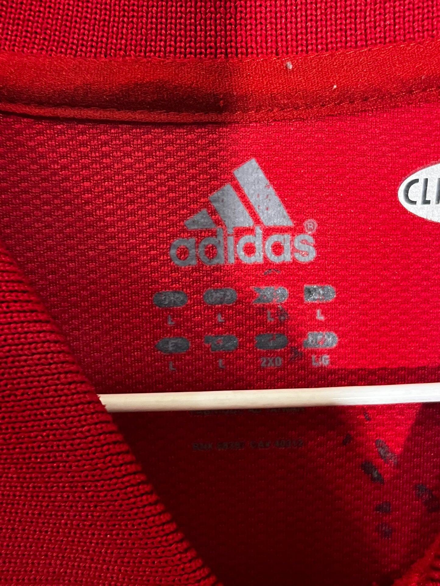Adidas Kansas Jayhawks ClimaCool Polo Large
