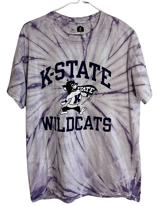 K-State Wildcats Tye Dye T-Shirt Large