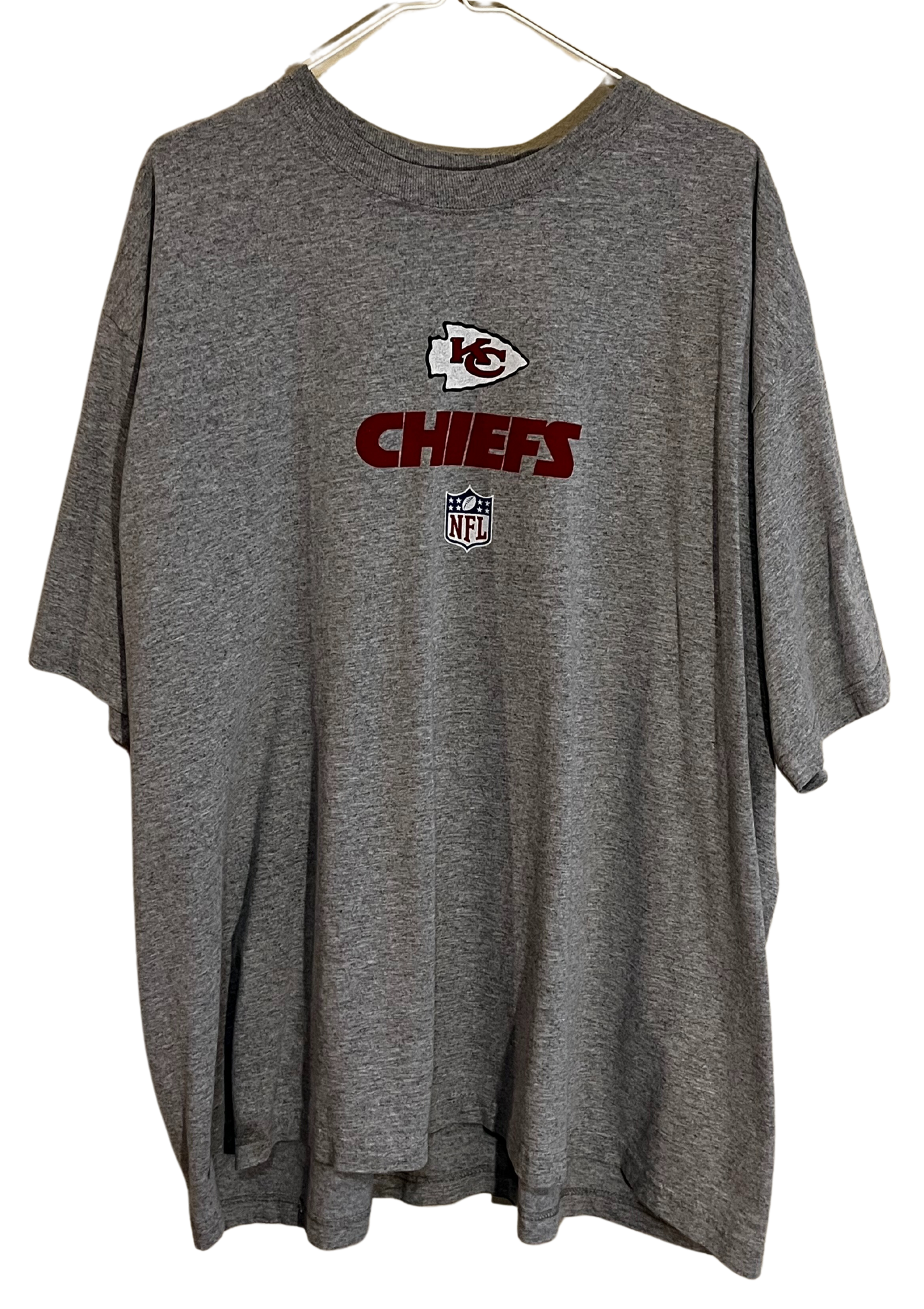 Vintage Kansas City Chiefs Gray Reebok T-Shirt 2XL