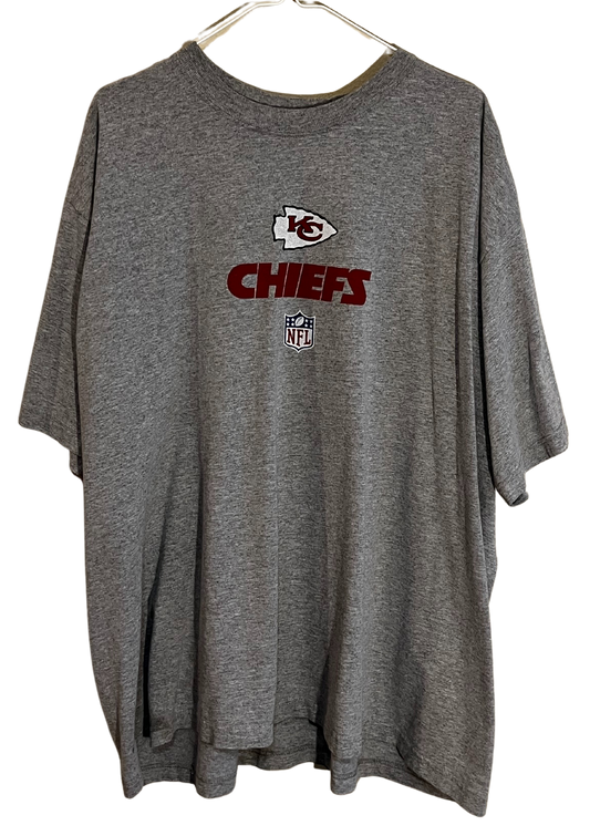 Vintage Kansas City Chiefs Gray Reebok T-Shirt 2XL