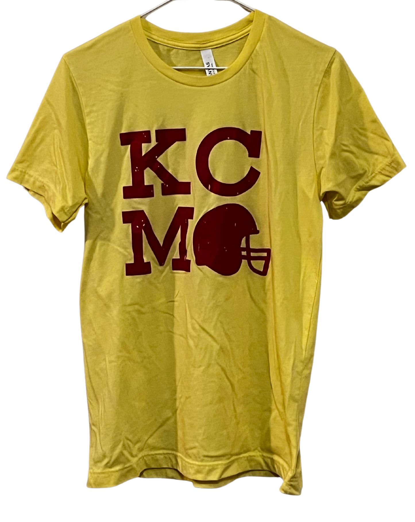 KC MO Football Helmet Kansas City Chiefs T-Shirt Medium