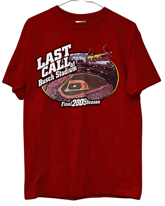 St. Louis Cardinals Old Busch Stadium (Busch 2) Last Call T-Shirt Medium