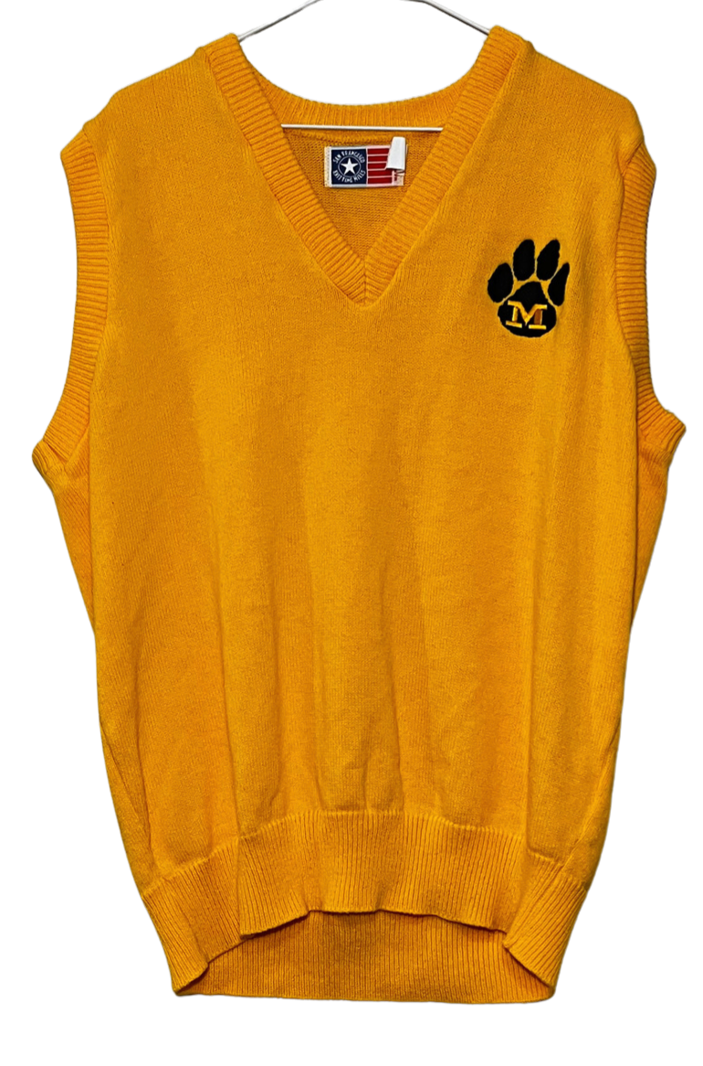 Vintage Mizzou Tigers "Tiger-Paw" Vest XL