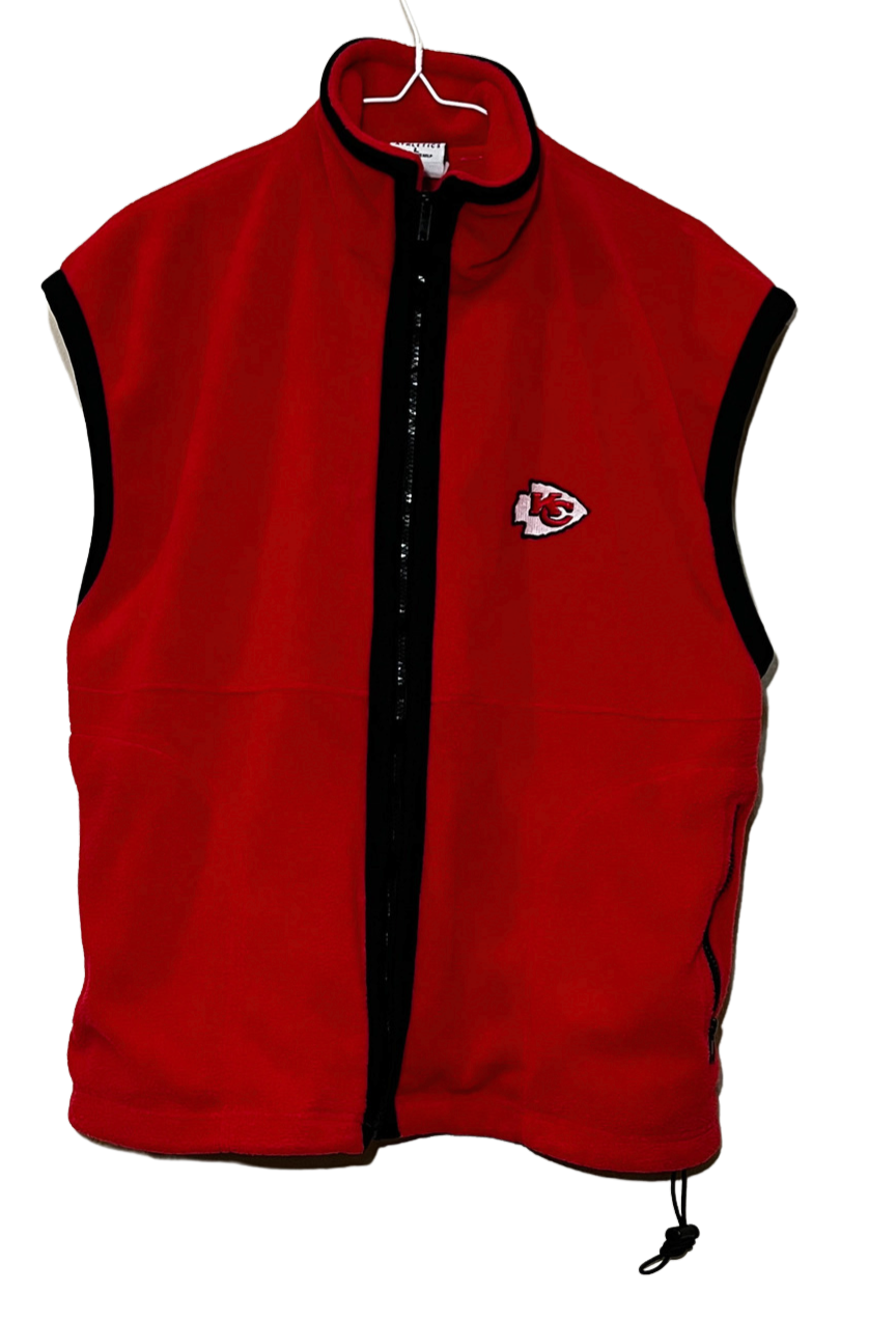 Vintage Kansas City Chiefs Vest Red Large