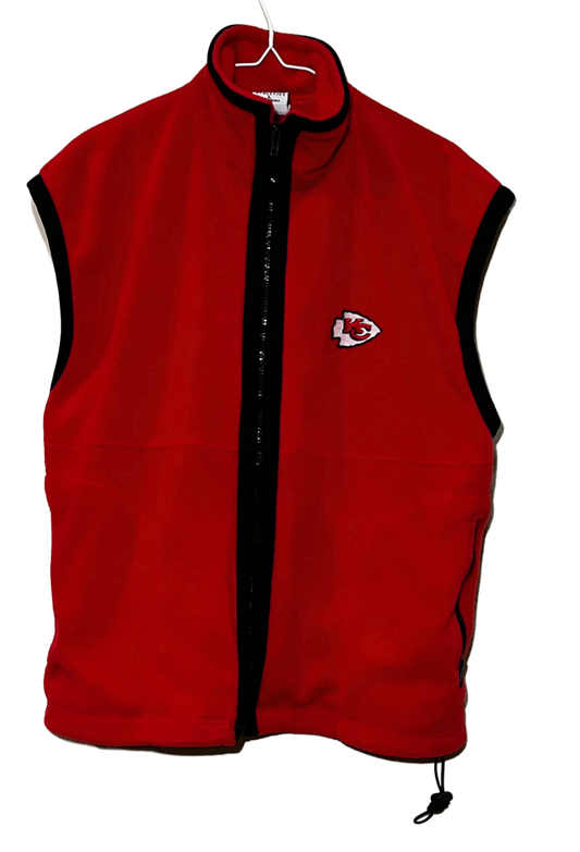 Vintage Kansas City Chiefs Vest Red Large