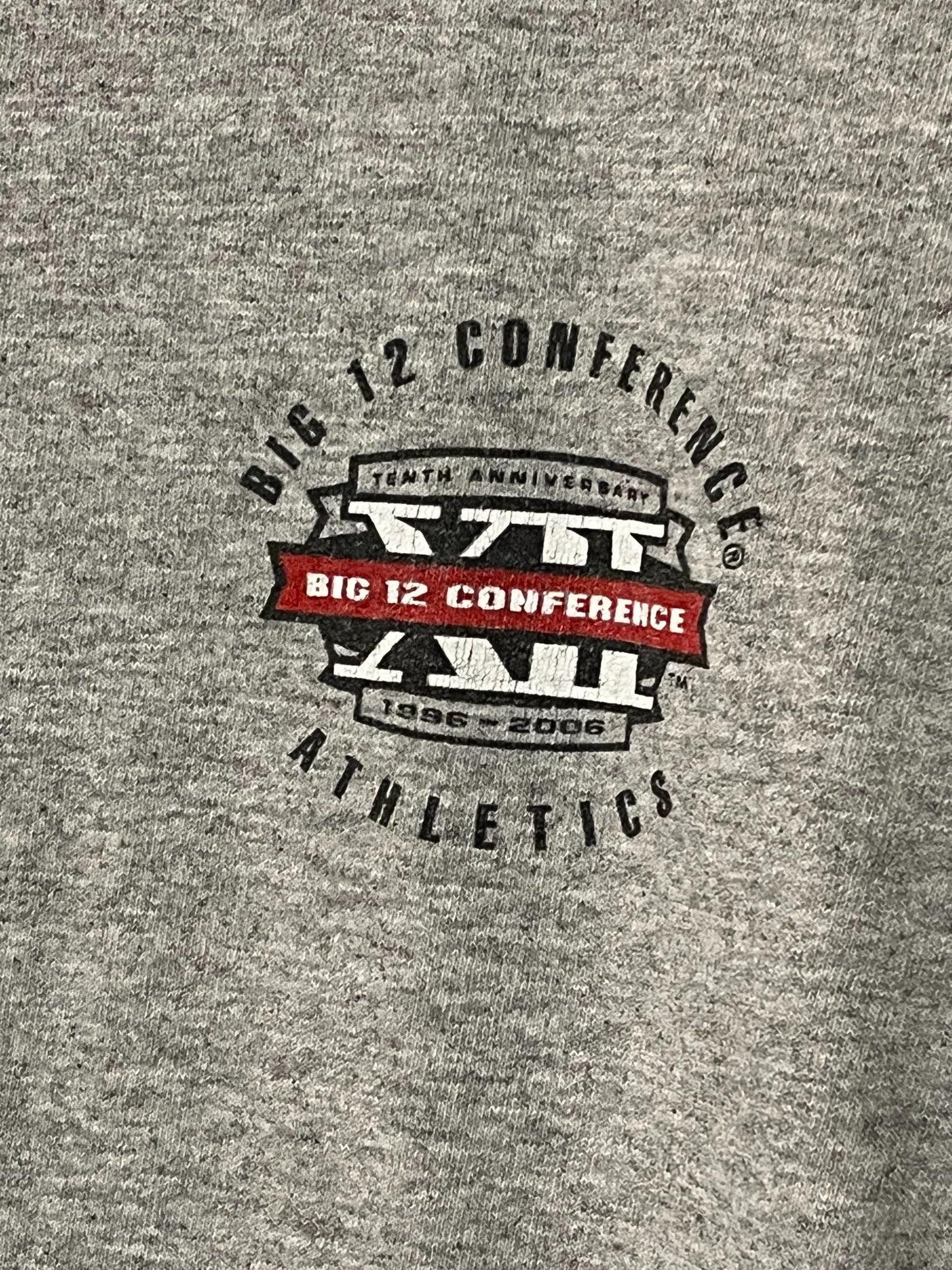 Vintage Big 12 Conference 10th Anniversary T-Shirt Medium