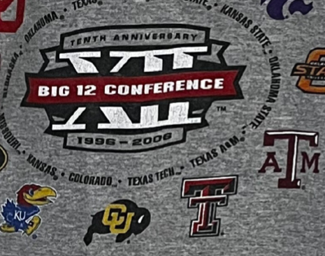 Vintage Big 12 Conference 10th Anniversary T-Shirt Medium