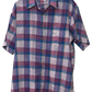 Vintage Plaid Short-Sleeve Button-Down