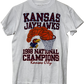 Kansas Jayhawks Vintage 1988 NCAA Basketball Tourney Champions Kids T-Shirt