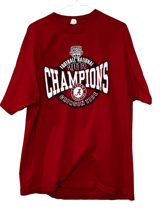 Alabama Crimson Tide 2012 National Champtons T-Shirt XL