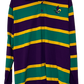 Vintage Mardi Gras Long Sleeve Polo Large