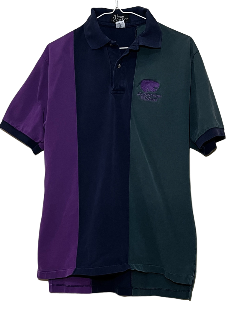 Vintage K-State Wildcats Multicolor Polo Large