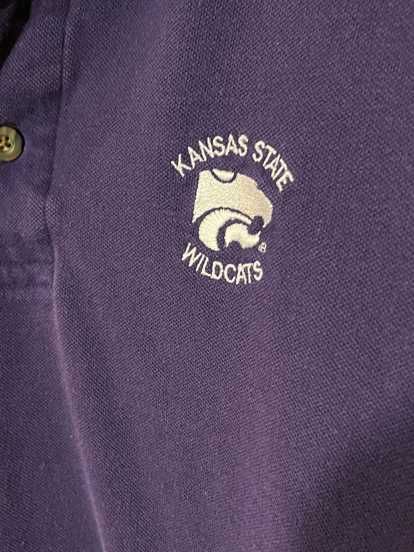 Vintage Kansas State K-State Wildcats Polo Medium