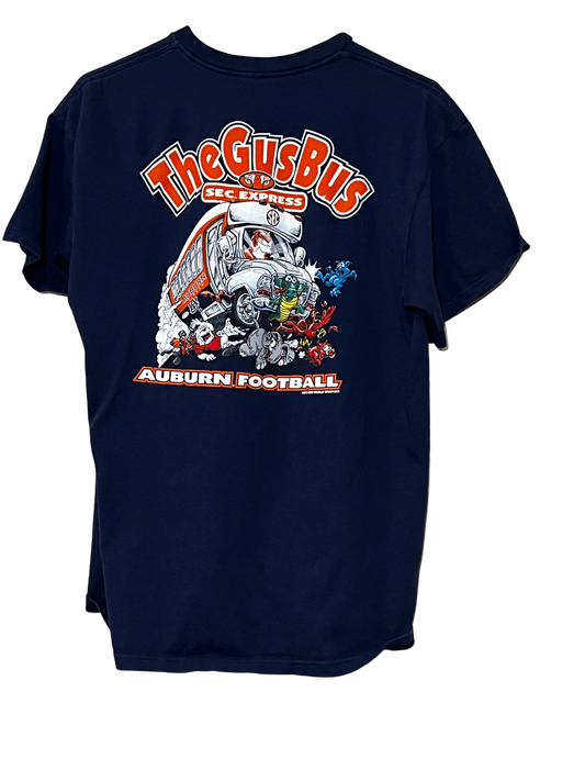 Vintage Auburn Tigers Football "Gus Bus" T-Shirt Large