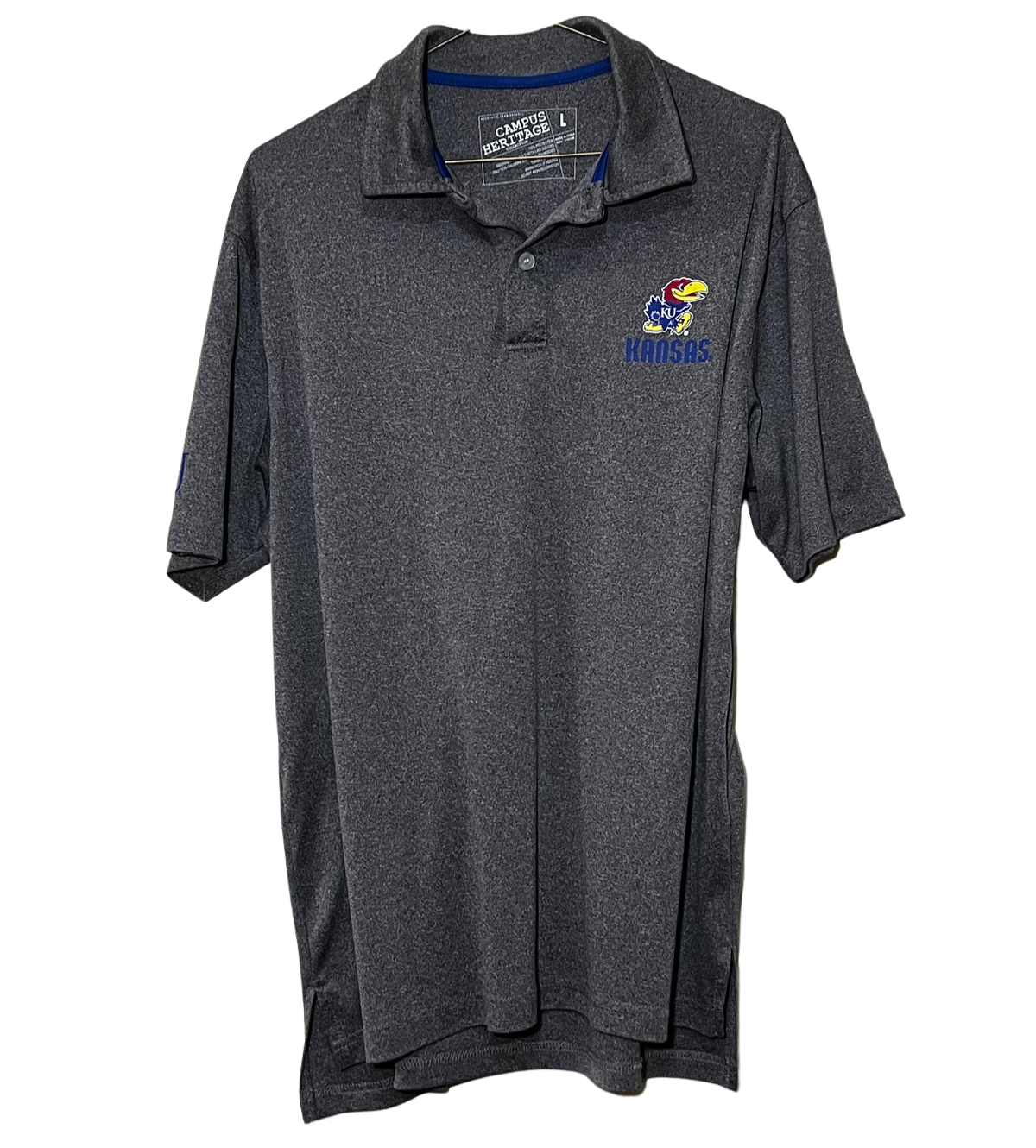 Kansas Jayhawks Dry Fit Polo Large