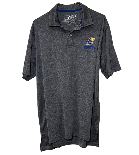 Kansas Jayhawks Dry Fit Polo Large