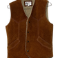 Silton Real Leather Vest Small with Snap Buttons Small