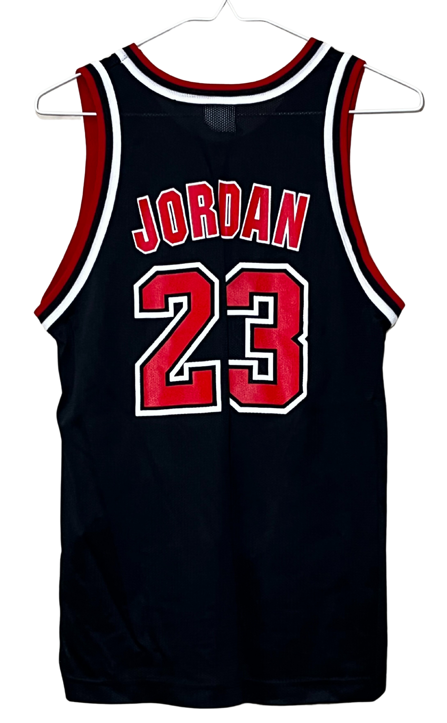 Vintage Authentic Chicago Bulls Michael Jordan Black Champion Jersey Kids M (14-16)