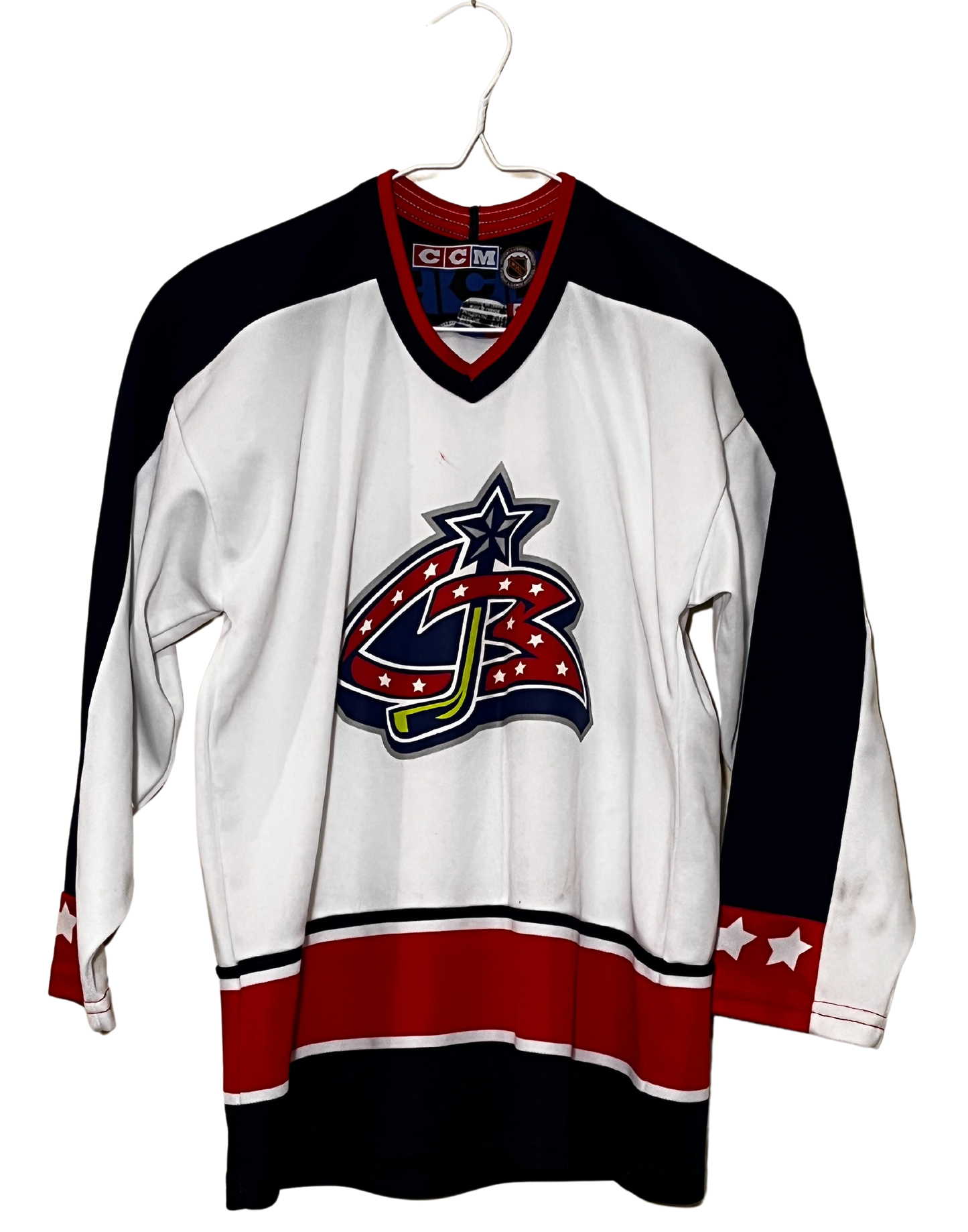 Vintage CCM Columbus Blue Jackets Kids CCM Jersey Kids L/XL