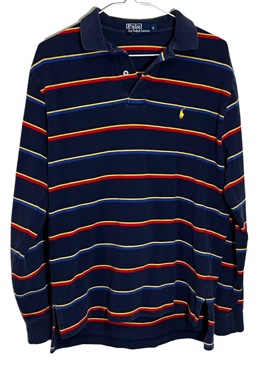 Vintage Ralph Lauren Long-Sleve Polo Medium