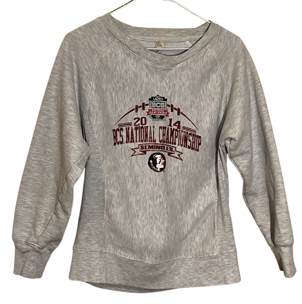 Ladies 2014 Florida State Seminoles National Championship Sweatshirt Large