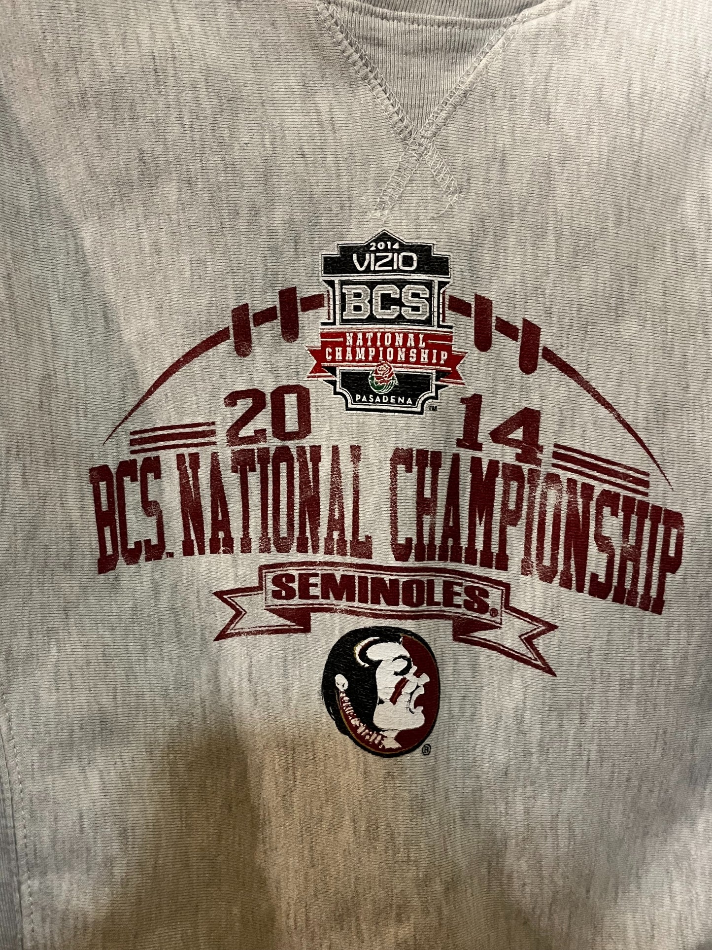 Ladies 2014 Florida State Seminoles National Championship Sweatshirt Large