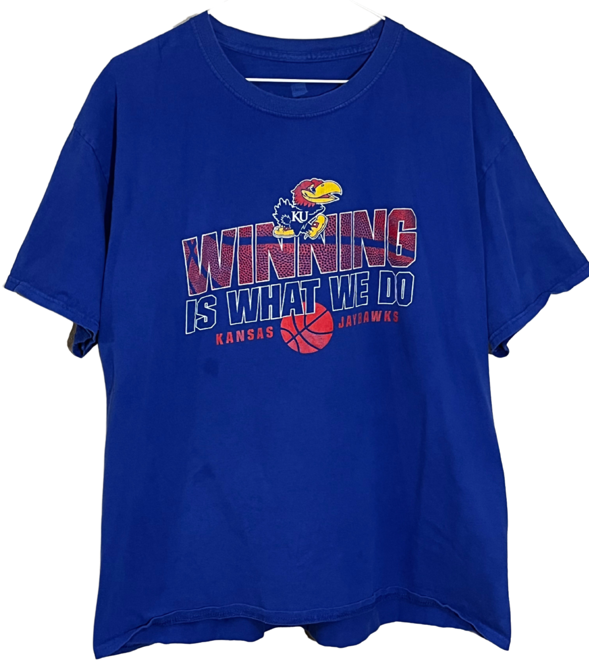 Kansas Jayhawks Basketball T-Shirt XL