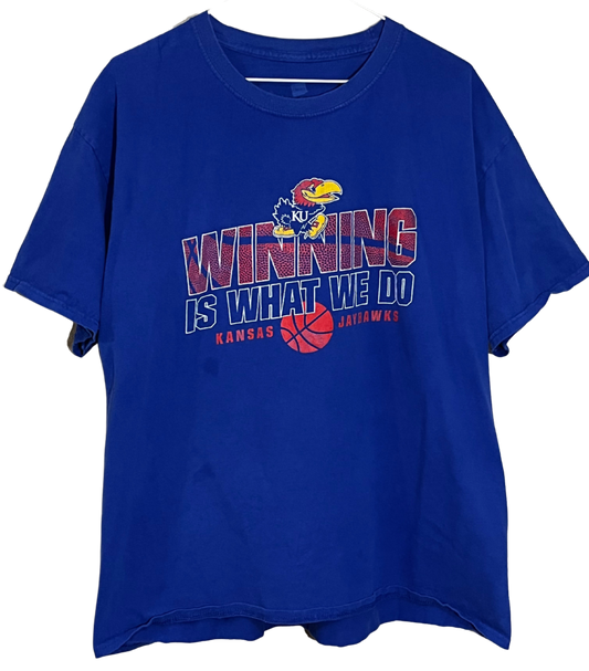 Kansas Jayhawks Basketball T-Shirt XL