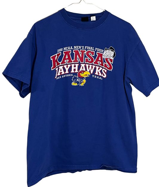 Vintage Kansas Jayhawks 2008 Final Four T-Shirt Large