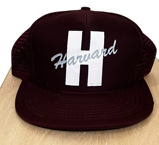 Vintage Harvard Crimson Trucker Hat