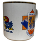 Vintage 1993 Final Four Mug Kansas Jayhawks, North Carolina Tar Heels, Michigan Wolverines, Kentucky Wildcats