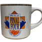 Vintage 1993 Final Four Mug Kansas Jayhawks, North Carolina Tar Heels, Michigan Wolverines, Kentucky Wildcats