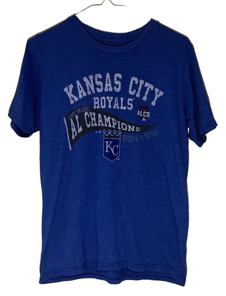 Kansas City Royals Back-to-Back 2014 and 2015 AL Champions T-Shirt Small