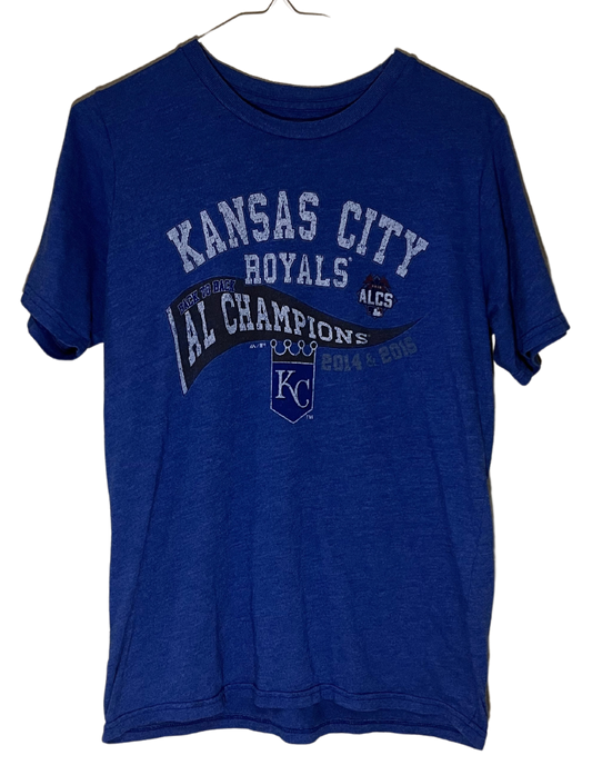 Kansas City Royals Back-to-Back 2014 and 2015 AL Champions T-Shirt Small